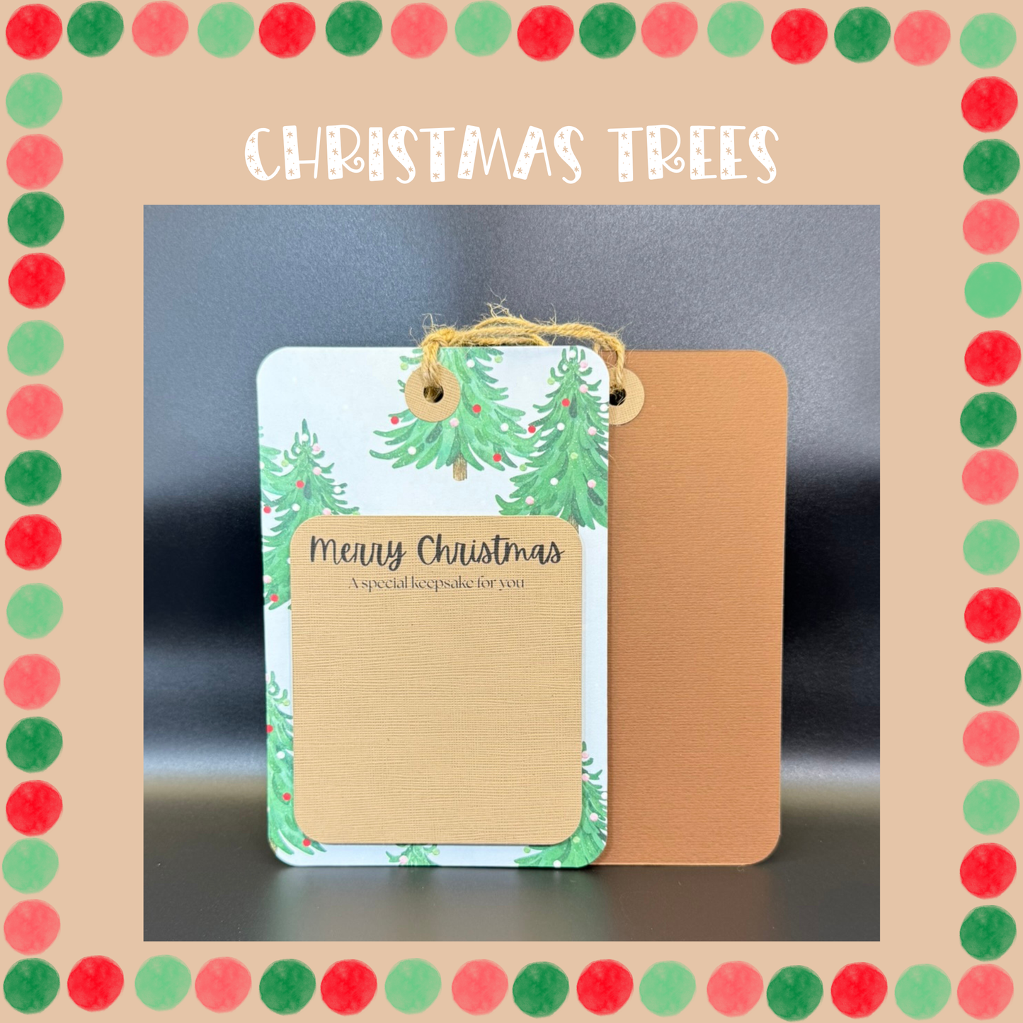 Holiday Ornament Magnet Cards - Set of 3, Choose Your Pattern