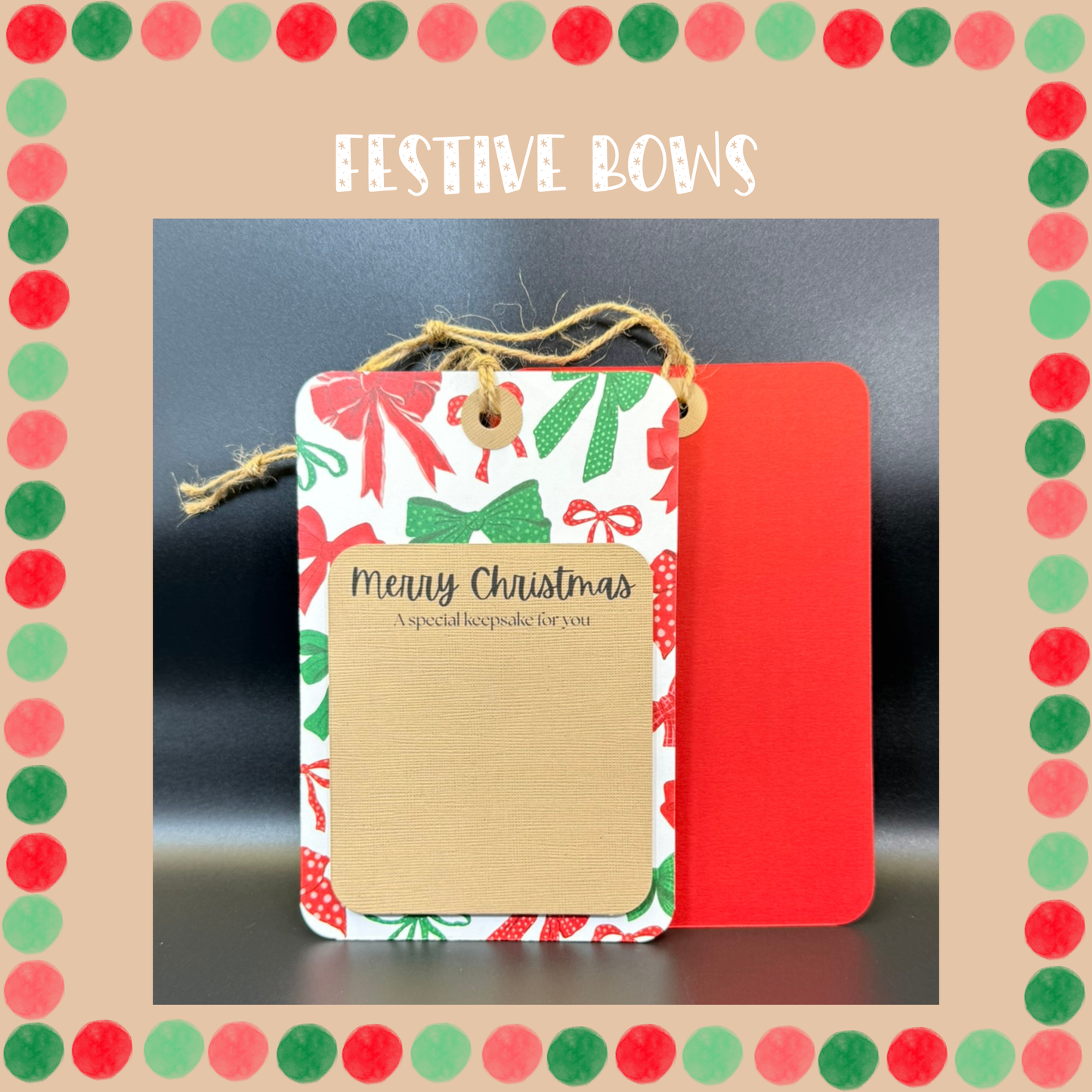 Holiday Ornament Magnet Cards - Set of 3, Choose Your Pattern