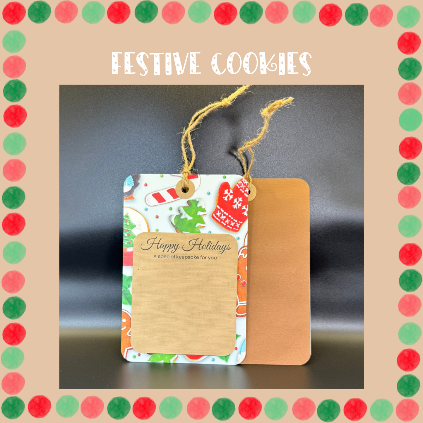 Holiday Ornament Magnet Cards - Set of 3, Choose Your Pattern