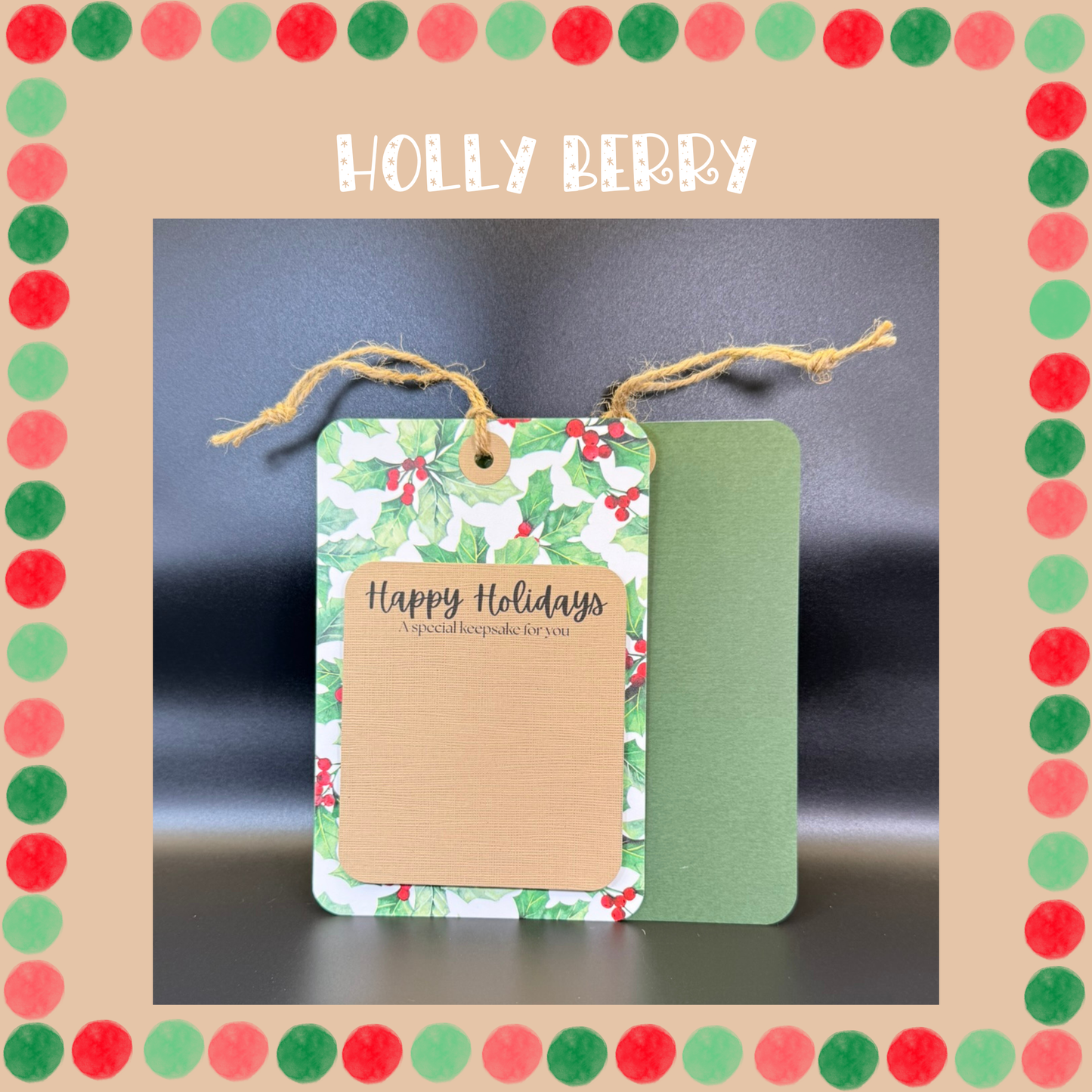 Holiday Ornament Magnet Cards - Set of 3, Choose Your Pattern